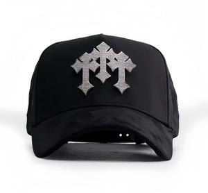 2510 Custom Wholesale Logo New Plain Sporty Letter Common Sports OEM Suede Snapback Baseball Embroidery 5-Panel Fitted Unisex - Product Image 6