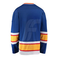 Maillot de hockey sur glace pour homme taille adulte, respirant, 100% polyester, manches longues, personnalisable avec le nom de l'équipe, qualité supérieure, en stock
