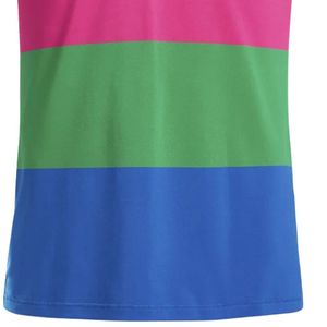 Polo de Manga Corta para Hombre con Bloques de Color Rojo, Azul y Verde, Camiseta Deportiva Estampada, Ropa Cómoda para Golf y Entrenamiento al Aire Libre - Product Image 6