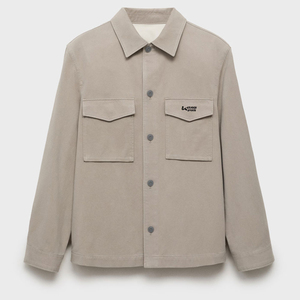 Solid Color Pattern Plain Dyed Men's <b>Canvas</b> <b>Jacket</b> Stand Front OEM/ODM Service Quick Dry Breathable Winter Stylish Design - Product Image 6