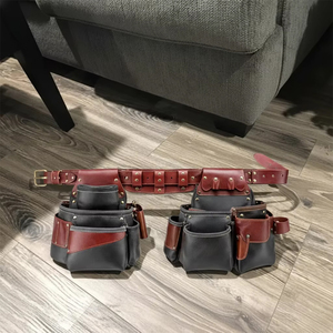 Service OEM, dernier design, sac à outils en cuir réutilisable / Sac à outils en cuir véritable personnalisé avec logo, meilleure vente - Product Image 2