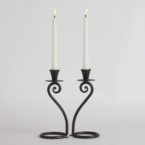 Engraved Design <b>Tall</b> Black Metal <b>Table</b> Top Candle Stand for Home Decor Christmas Wedding Party Anniversary Home Decoration - Product Image 5