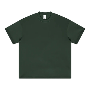 High Quality 240G Men's 100% Cotton <b>T</b> <b>Shirt</b> Custom Logo Round <b>Collar</b> Oversized Heavyweight Earth Tone Casual Vintage Tee-<b>shirts</b> - Product Image 4