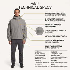 Men's Customizable Design Softshell <b>Jacket</b> Hood Polyester Spandex Waterproof Outdoor Tactical Wear XS Size Solid Private Label - Product Image 5