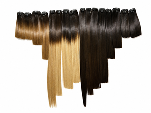 Extensions de cheveux vierges vietnamiens, double trame, pointes pleines, noir, brun, blond, plusieurs coloris disponibles - Product Image 1