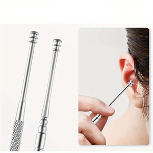 Best Quality Reusable Ear Wax <b>Removal</b> Kit 6 Pcs Sets Stainless Steel Best Quality Ear Pick Ear Wax Cleaning <b>Tool</b> - Product Image 5