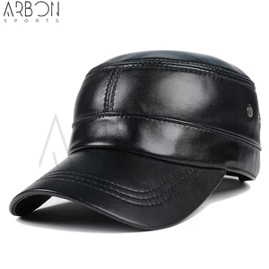 Nouveauté, casquettes en cuir de haute qualité, OEM ODM, cuir véritable, tendance, avec logo personnalisé, imperméables, prix de gros - Product Image 6