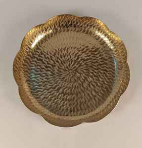 Bandeja de Servicio Rectangular de Metal con Acabado en Latón Antiguo y Asas, Plato Decorativo Dorado para Mesa de Centro y Otomana - Product Image 6