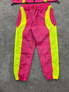 ชุดเซ็ตเสื้อแจ็คเก็ตและกางเกงขายาวแบบมีเชือกผูก 2 ชิ้น ผลิตจากไนลอน 100% กันน้ำ เหมาะสำหรับใส่ลำลองหรือเล่นกีฬา สำหรับผู้ชาย - Product Image 6