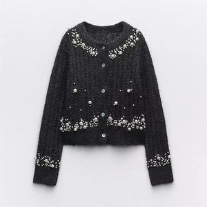 Cardigan respirant à col en V pour homme avec boutons perlés, motif losanges tricoté, pull de luxe pour soirée, tricot de luxe pour l'Europe - Product Image 6