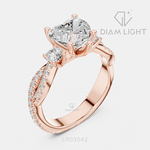 1.80CT Heart Cut Lab Grown Diamond 14KT White Gold Engagement Ring IGI Certified Bridal Ring Fine Jewelry Women <b>Gifting</b> - Product Image 6