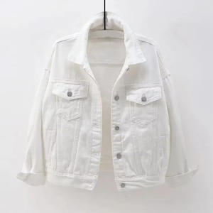 OEM Women's <b>Denim</b> <b>Jackets</b> Women Casual Jean Outwear Fall <b>Jacket</b> <b>Denim</b> Button up Coat Oversized <b>Denim</b> <b>Jacket</b> for Ladies - Product Image 3