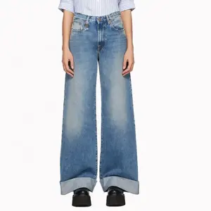 Jean en denim délavé coupe ample pour homme, style streetwear, multi-poches, léger, décontracté, printemps - Product Image 5