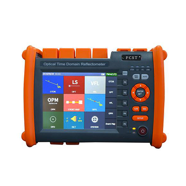 FCST080614 Mini OTDR 850nm 1300nm 1310nm SM MM Test Machine for FTTH Network Maintenance Wavelength 1550nm Connector Type SC FC
