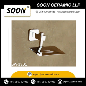 Ensemble d'accessoires de salle de bain contemporains Swan en acier inoxydable chromé, 60 cm, à fixer au mur, avec porte-serviettes, distributeur de savon et porte-brosse à dents - Product Image 2