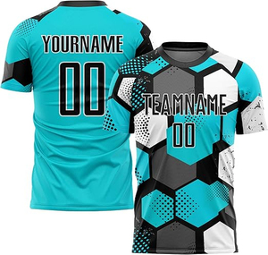 เสื้อฟุตบอล OEM แบบกลับด้านได้ สกรีนโลโก้ได้ตามต้องการ ชุดฟุตบอลสองชั้น สำหรับสโมสรและโรงเรียน - Product Image 5