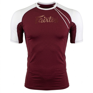 Mens <b>Athletic</b> Compression Training Shirt Short Sleeve Performance Base Layer Fitness Workout Sports Apparel Top - Product Image 4