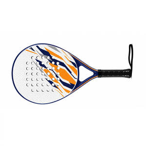 Nouvelle raquette de paddle de forme ronde avec cadre en carbone et surface en fibre de verre pour le sport et un design professionnel - Product Image 2
