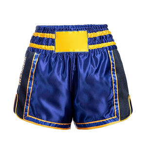 Pantalones Cortos de Muay Thai Personalizados Profesionales, para Boxeo, Lucha, Correr, Unisex, para Adultos, Transpirables, con Logotipo Frontal, Impresión Digital, 100% - Product Image 5
