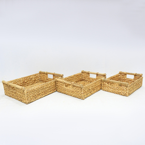 New Arrival Modern Rectangle Eco Friendly Straw <b>Basket</b> for Home & Desktop Storage - Product Image 2