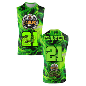 Maillot de basket sublimé Eagles pour homme, manches courtes, col rond, en polyester anti-humidité, vêtement de sport pour adulte, coupe régulière - Product Image 3