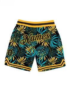 Shorts de bain pour hommes à imprimé floral tropical, séchage rapide, taille élastique, style décontracté, taille mi-haute, longueur courte - Product Image 5