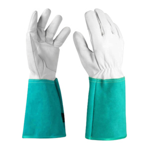 Gants de sécurité industriels robustes de haute qualité en cuir pleine fleur lisse pour soudage TIG, certifiés CE, résistants à la chaleur - Product Image 6
