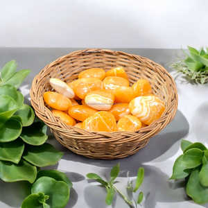 มาใหม่หินแคลไซต์สีเหลืองหัวใจพองอัญมณีธรรมชาติขัดเงาคุณภาพระดับพรีเมียมของขวัญสำหรับการรักษาความรักในการทำสมาธิขายส่ง - Product Image 2