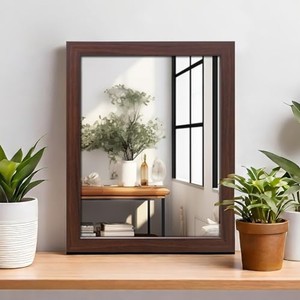 Walnut Wood <b>Square</b> Wall <b>Mirror</b> Contemporary Frame Wholesale - Aqdus Saleem - Product Image 1
