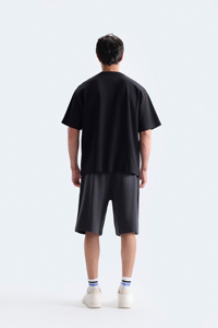 T-shirt oversize pour homme, coupe ample, coton, épaules tombantes, streetwear, tee-shirt uni, impression personnalisée, vente en gros - Product Image 2
