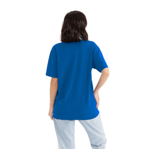 T-shirt col rond uni pour homme, personnalisé, en coton épais, coupe oversize à épaules tombantes - Product Image 5