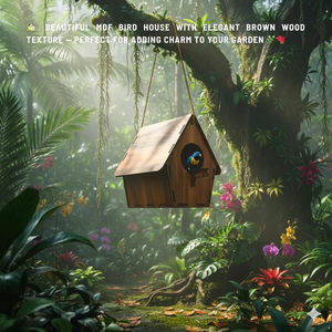 Handcrafted Wooden Birdhouse Outdoor Garden <b>Bird</b> House Wall Mounted Nesting Box Rustic Backyard <b>Decor</b> Wildlife Shelter Wholesale - Product Image 5