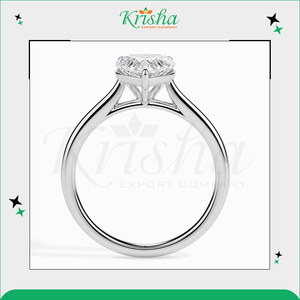 Venta Exclusiva de Anillos de Compromiso con Diamantes 100% Naturales y Cultivados en Laboratorio - Color Blanco DEF Disponible con Claridad VVS1 / VS1 - Product Image 2