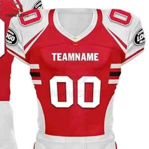 Uniforme de football américain de haute qualité 100% polyester pour les jeunes, vêtements d'équipe sportive de qualité supérieure avec un design imprimé uni - Product Image 2