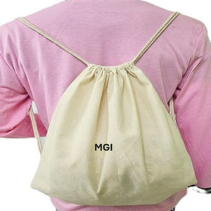 Eco-Friendly Cotton <b>Drawstring</b> Backpack Large Space <b>Waterproof</b> Storage Canvas Sports <b>Bag</b> Stylish Sublimation Fashionable 23L - Product Image 6