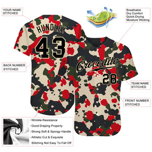 Maillot de baseball personnalisé à imprimé léopard, manches courtes, unisexe, adulte, respirant, en polyester, avec nom d'équipe 00, design sublimé - Product Image 5