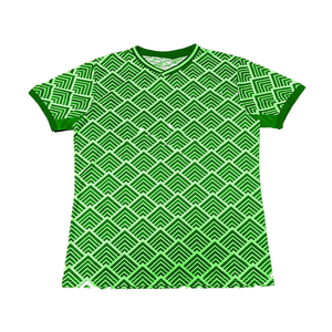 T-shirt à manches courtes pour homme, col rond, coupe classique, imprimé à motifs géométriques, bordure contrastée, style décontracté, tissu tissé 100% polyester - Product Image 4