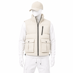 <b>Men's</b> <b>Warm</b> Winter Puffer Vest Quilted High Neck Lightweight Sleeveless <b>Jacket</b> for Outdoor Activities - Product Image 6