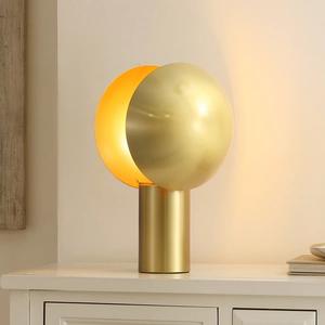 Luxury Hotel Style Brass Table Lamp with Crystal Accent and Designer Base - Product Image 6