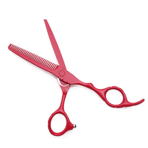 Ensemble de ciseaux professionnels en acier inoxydable pour coiffeur, ciseaux à effiler avec manche long, pour droitiers - Product Image 5