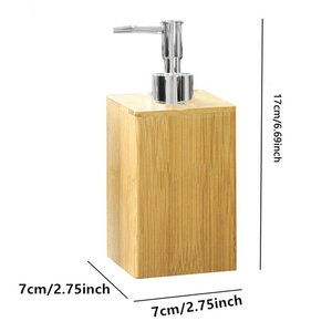 Nuevo Modelo de Contenedores de Bambú para Hotel, Hogar y Restaurante, para Sets de Baño, Loción, Desinfectante de Manos, Gel de Ducha, Champú, para Navidad - Product Image 3