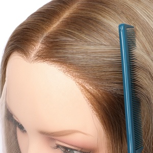 Venta Directa de Fábrica: Peluca Frontal de Encaje sin Pegamento con Reflejos Arcoíris Largos, 100% Cabello Virgen Chino Transparente para Encaje - Product Image 3