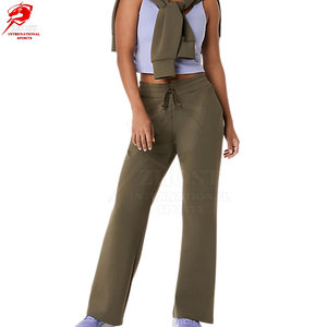 Pantalon de jogging évasé pour femme, tendance urbaine, tissu respirant et lisse, pour un style streetwear moderne et les activités quotidiennes - Product Image 5