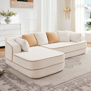 COMPRESSION <b>SOFA</b> Living Room Minimalist MD31 Sectional <b>Sofa</b> OEM brand name High Density <b>Sponge</b> Velvet - Product Image 6