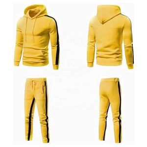 ชุดออกกำลังกายสำหรับผู้ชายไซส์ใหญ่ เสื้อฮู้ดดี้และกางเกงวอร์มสำหรับออกกำลังกายในฤดูหนาว ชุดวอร์มสำหรับผู้ใหญ่ - Product Image 3