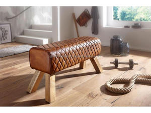 Modern Leather Upholstered Bench Wooden <b>Legs</b> Tufted Ottoman Bench Living Room Bedroom Seating Bench 2026 - Product Image 4