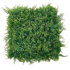 12 Pannelli di Bosso Artificiale 20x20 cm, Muro Vegetale per Protezione Solare, Sfondo Verde, Siepe per Privacy, Recinzione Finta, Decorazione da Giardino - Product Image 1