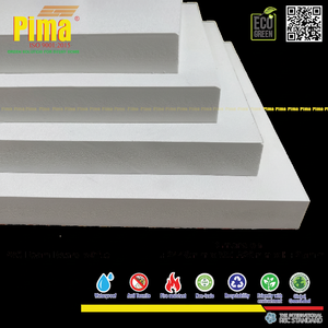 PVC-WPC Foam Board 25mm <b>Thickness</b> 0.6 G/cm3 Density White Color Recyclable <b>Plastic</b> Furniture Design Smooth Surface Kitchen - Product Image 1