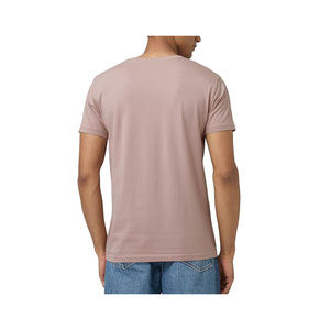 Camiseta de Algodón Lisa para Hombre, Manga Corta, Cuello Redondo, Corte Regular, Color Sólido, Tejido Jersey Informal - Product Image 2