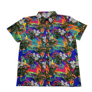 Men's Green Short Sleeve Cartoon Printed Casual <b>TShirt</b> Regular Fit Woven Fabric - Product Image 6